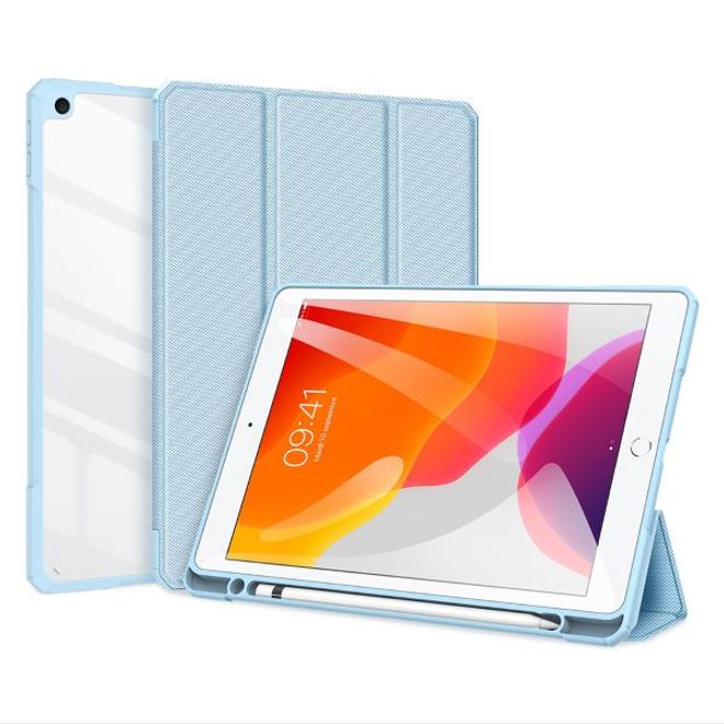 Dux Ducis - iPad 10.2 (2021 / 2020 / 2019) Hülle - Leder Bookcover - Toby Series - blau