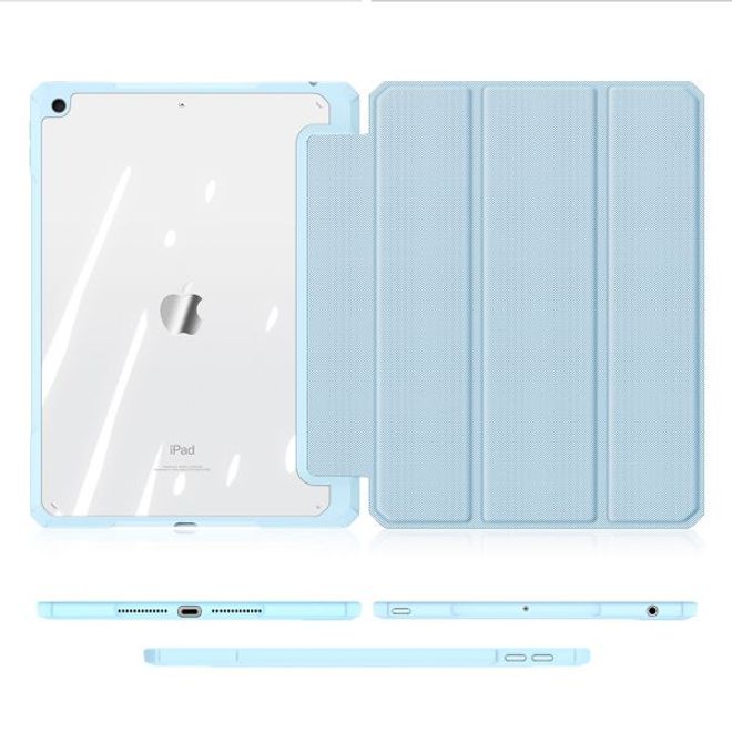 Dux Ducis - iPad 10.2 (2021 / 2020 / 2019) Hülle - Leder Bookcover - Toby Series - blau
