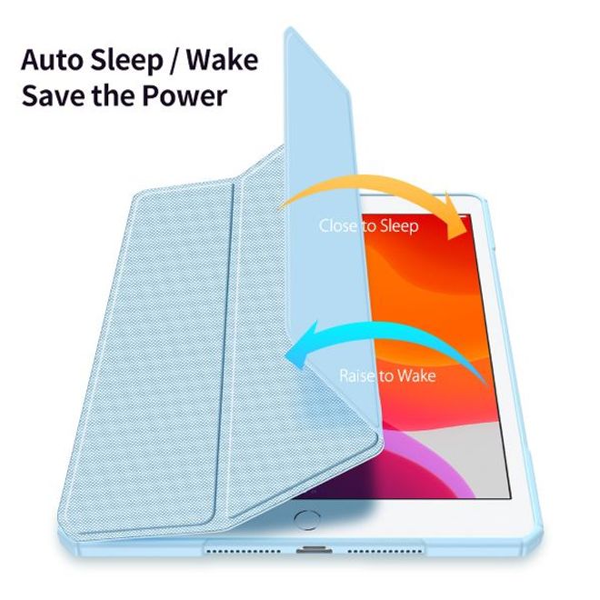 Dux Ducis - iPad 10.2 (2021 / 2020 / 2019) Hülle - Leder Bookcover - Toby Series - blau