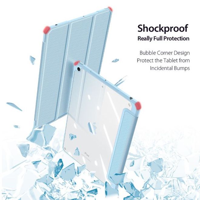 Dux Ducis - iPad 10.2 (2021 / 2020 / 2019) Hülle - Leder Bookcover - Toby Series - blau