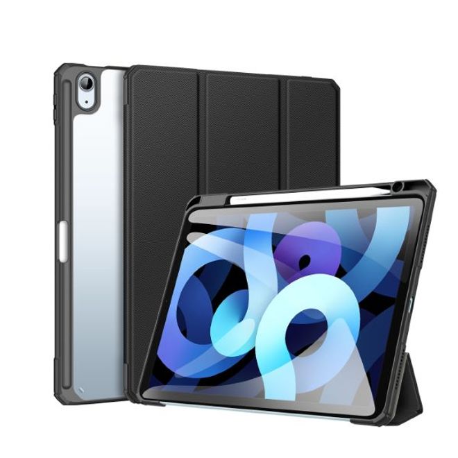 Dux Ducis - iPad Air (2022) / iPad Air (2020) Hülle - Leder Bookcover - Toby Series - schwarz