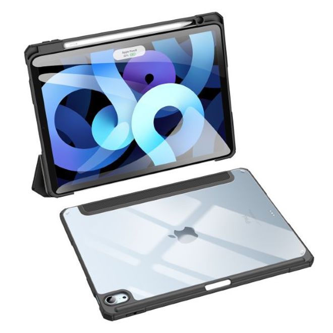 Dux Ducis - iPad Air (2022) / iPad Air (2020) Hülle - Leder Bookcover - Toby Series - schwarz