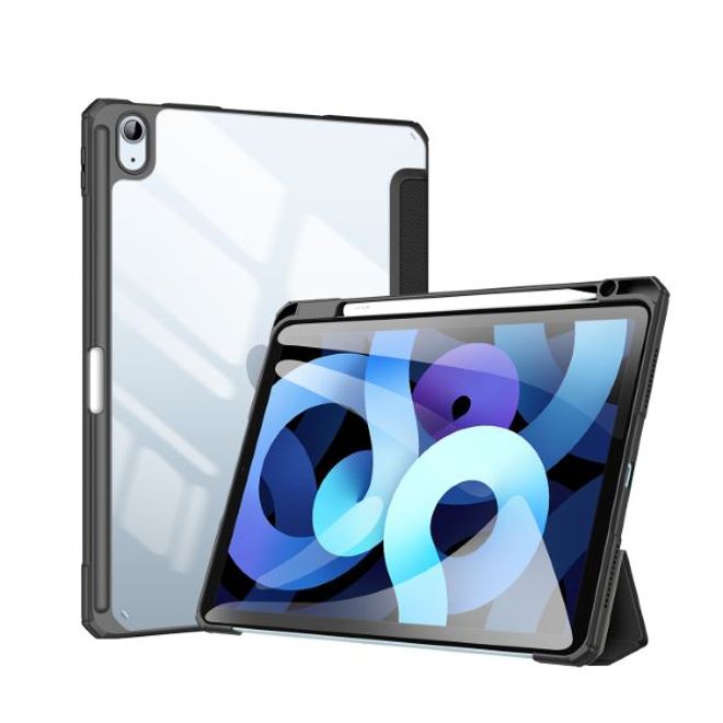 Dux Ducis - iPad Air (2022) / iPad Air (2020) Hülle - Leder Bookcover - Toby Series - schwarz