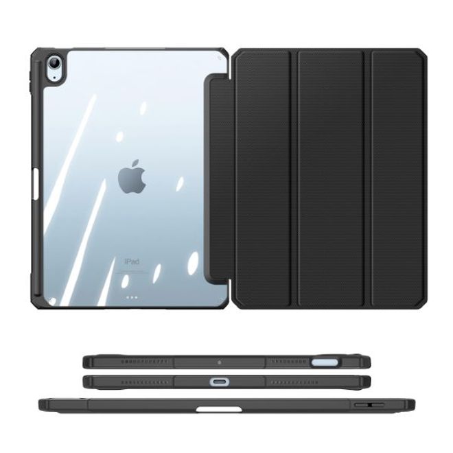 Dux Ducis - iPad Air (2022) / iPad Air (2020) Hülle - Leder Bookcover - Toby Series - schwarz