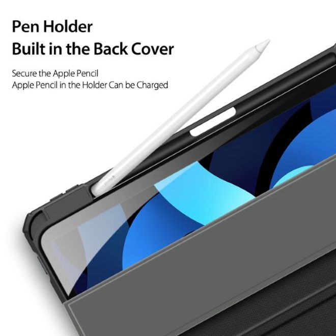Dux Ducis - iPad Air (2022) / iPad Air (2020) Hülle - Leder Bookcover - Toby Series - schwarz