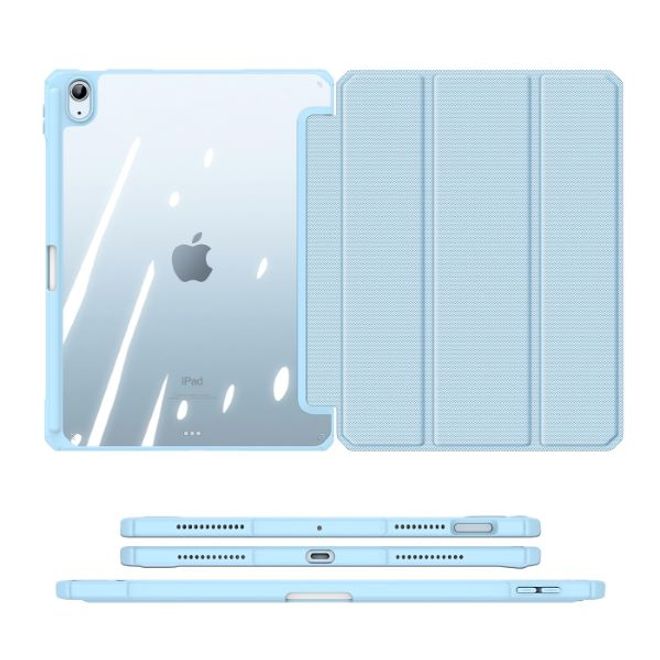 Dux Ducis - iPad Air (2022) / iPad Air (2020) Hülle - Leder Bookcover - Toby Series - blau