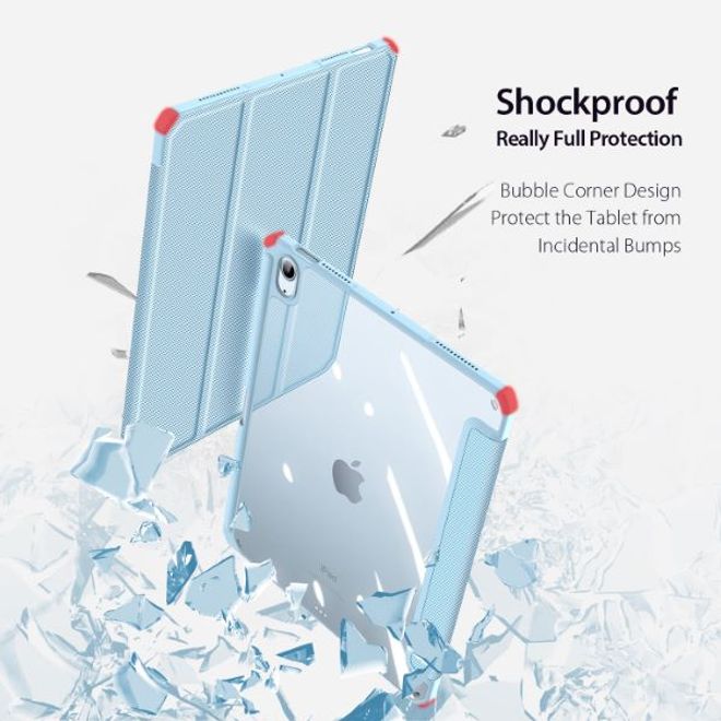 Dux Ducis - iPad Air (2022) / iPad Air (2020) Hülle - Leder Bookcover - Toby Series - blau