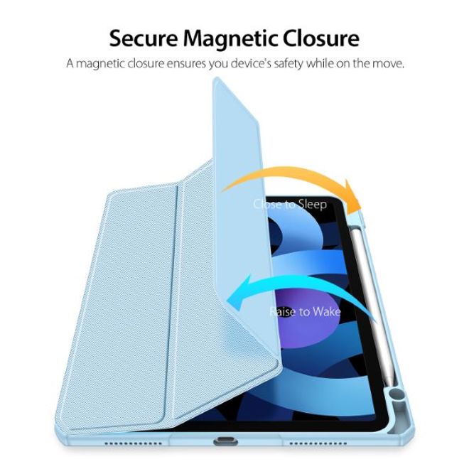 Dux Ducis - iPad Air (2022) / iPad Air (2020) Hülle - Leder Bookcover - Toby Series - blau