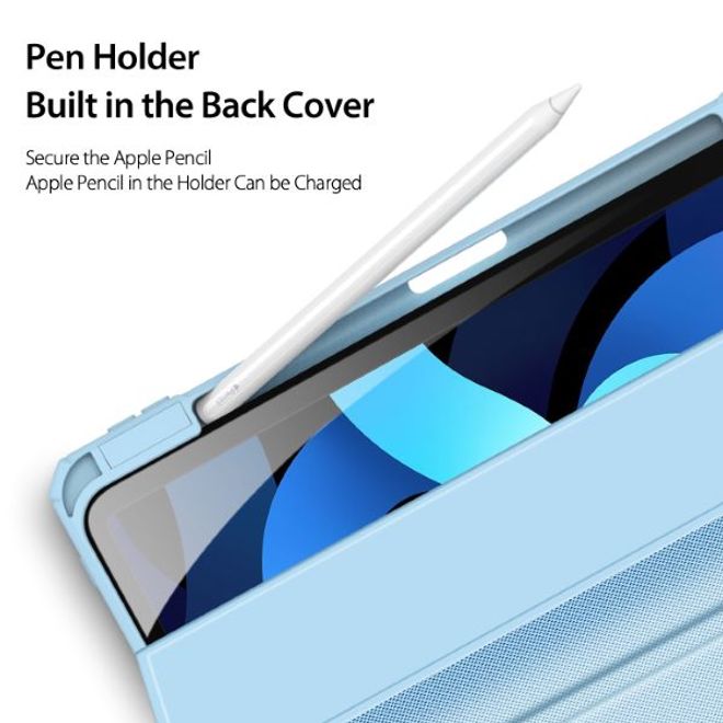 Dux Ducis - iPad Air (2022) / iPad Air (2020) Hülle - Leder Bookcover - Toby Series - blau