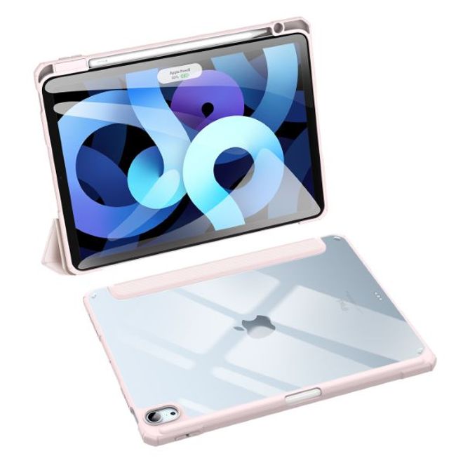 Dux Ducis - iPad Air (2022) / iPad Air (2020) Hülle - Leder Bookcover - Toby Series - pink