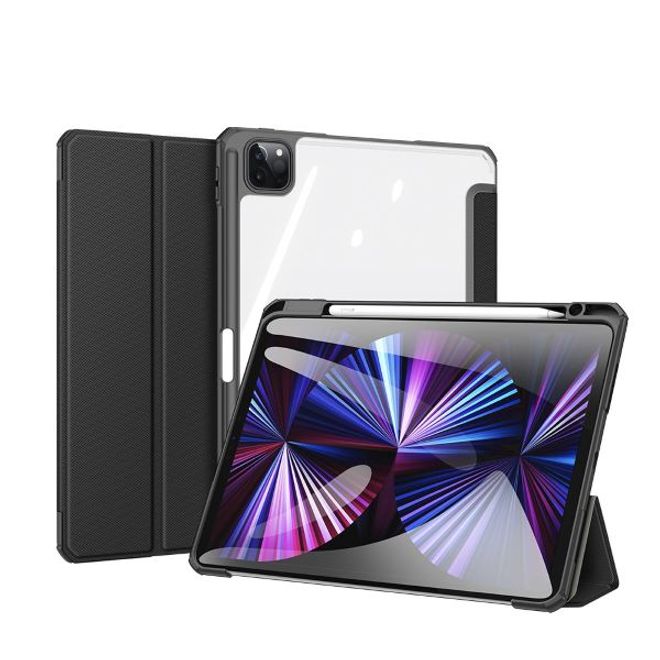 Dux Ducis - iPad Pro 11 (2022 / 2021 / 2020 / 2018) Hülle - Leder Bookcover - Toby Series - schwarz