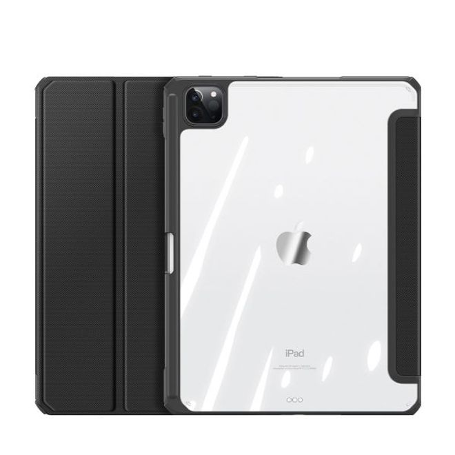 Dux Ducis - iPad Pro 11 (2022 / 2021 / 2020 / 2018) Hülle - Leder Bookcover - Toby Series - schwarz
