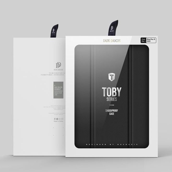 Dux Ducis - iPad Pro 11 (2022 / 2021 / 2020 / 2018) Hülle - Leder Bookcover - Toby Series - schwarz