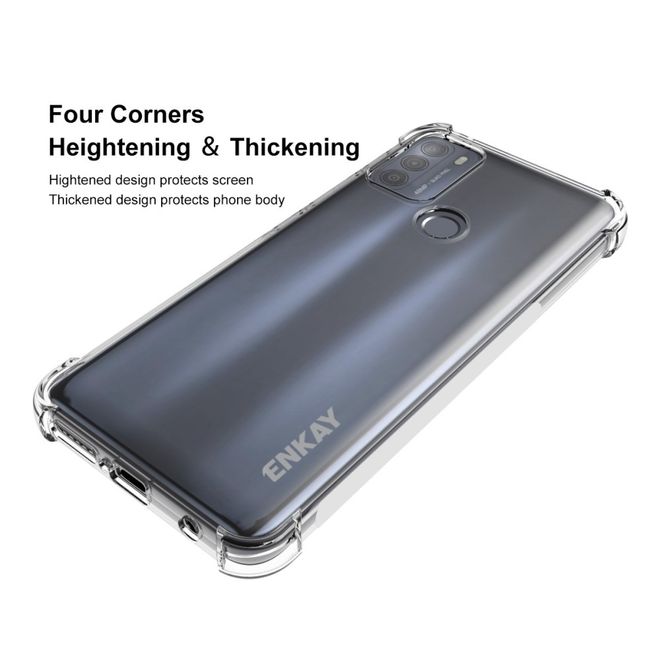 Enkay - Motorola Moto G50 Handyhülle - Robustes TPU Softcase - transparent