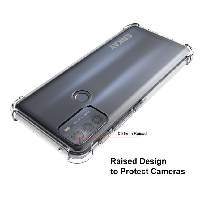 Enkay - Motorola Moto G50 Handyhülle - Robustes TPU Softcase - transparent