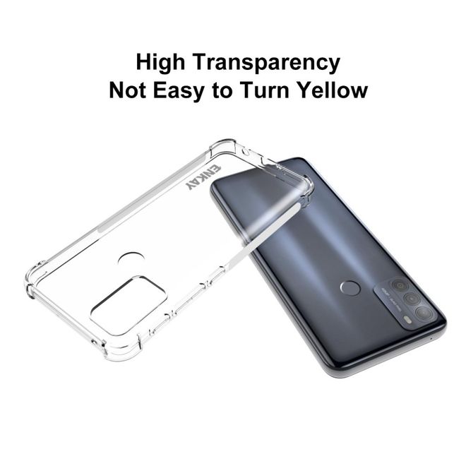 Enkay - Motorola Moto G50 Handyhülle - Robustes TPU Softcase - transparent