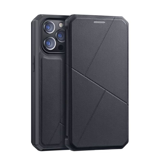 Dux Ducis - iPhone 13 Pro Max Hülle - Robustes Handy Bookcover - Skin X Series - schwarz