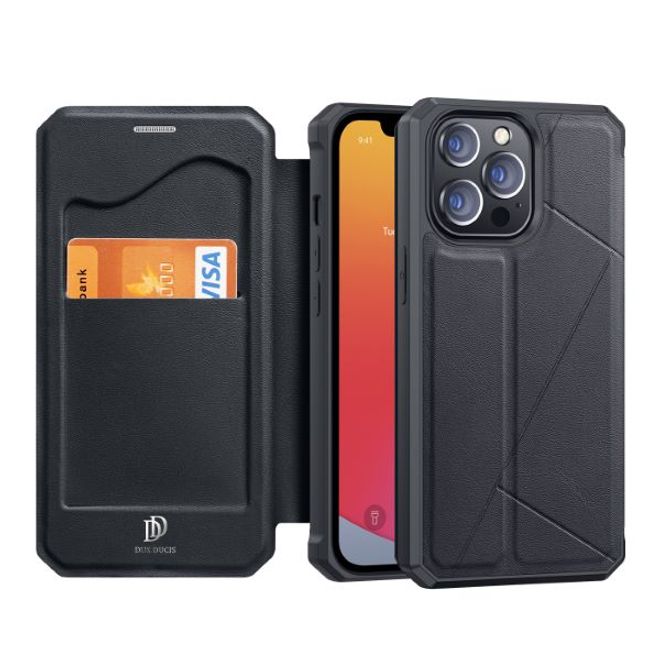 Dux Ducis - iPhone 13 Pro Max Hülle - Robustes Handy Bookcover - Skin X Series - schwarz