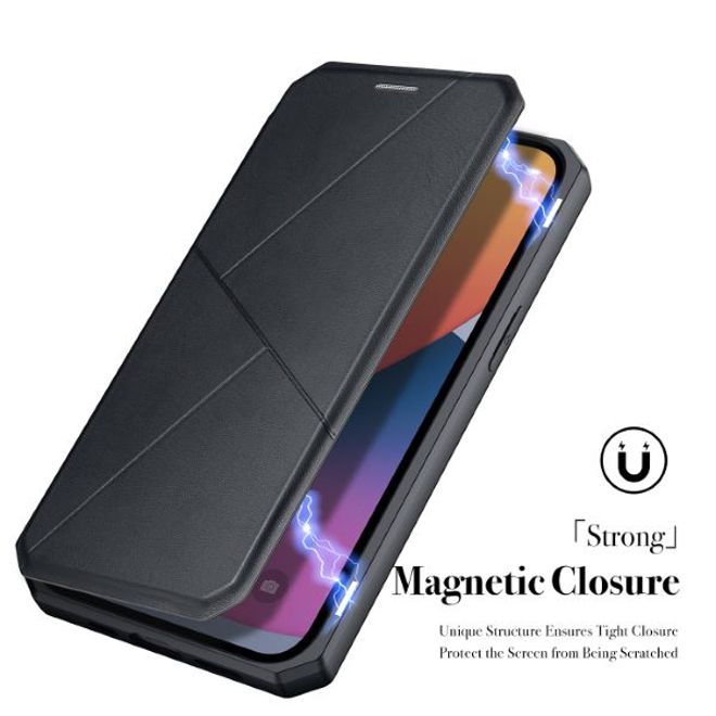 Dux Ducis - iPhone 13 Pro Max Hülle - Robustes Handy Bookcover - Skin X Series - schwarz