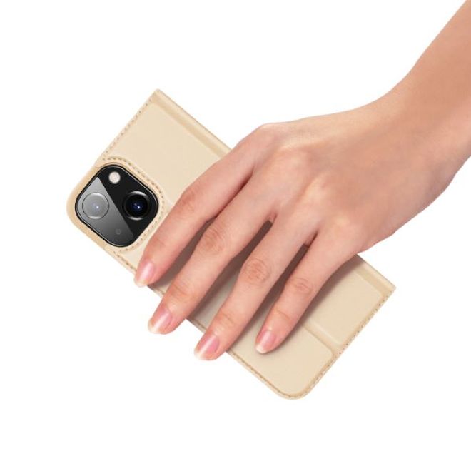 Dux Ducis - iPhone 13 mini Hülle - Handy Bookcover - Skin Pro Series - gold