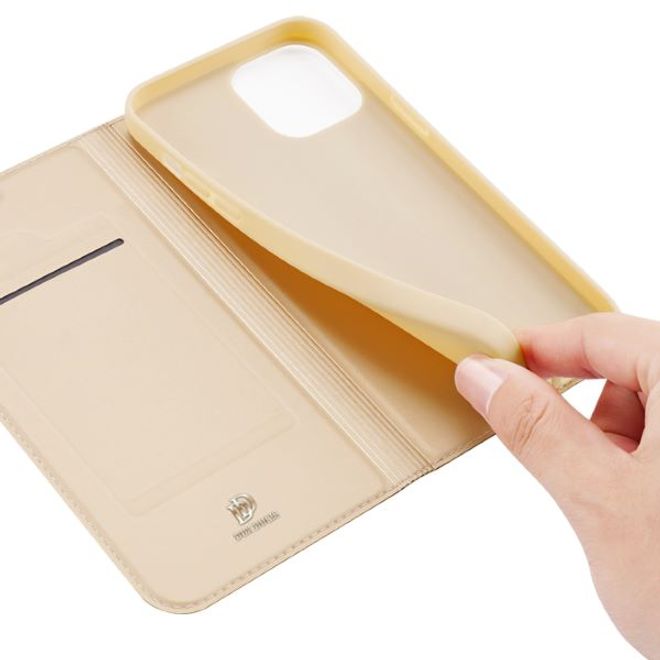 Dux Ducis - iPhone 13 Hülle - Handy Bookcover - Skin Pro Series - gold