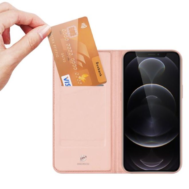 Dux Ducis - iPhone 13 Pro Hülle - Handy Bookcover - Skin Pro Series - rosegold