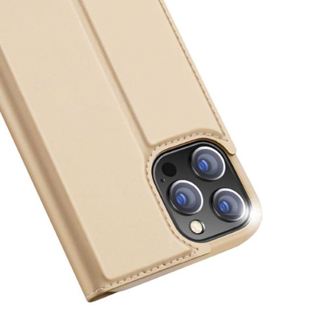 Dux Ducis - iPhone 13 Pro Hülle - Handy Bookcover - Skin Pro Series - gold