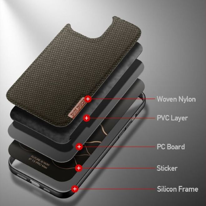 Dux Ducis - iPhone 13 Pro Max Hülle - Schickes Hardcase - Fino Series - grün