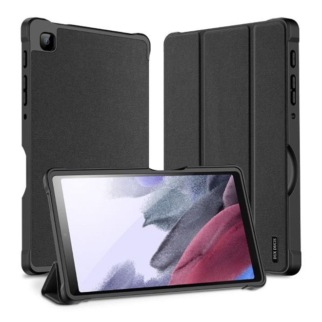 Dux Ducis - Samsung Galaxy Tab A7 Lite 8.7 Hülle - Leder Smart Flip Case - Domo Series - schwarz