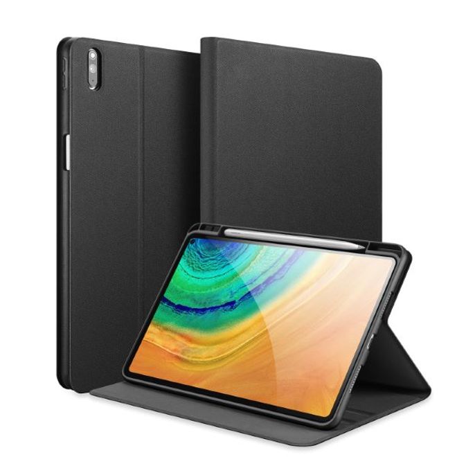 Dux Ducis - Huawei MatePad Pro 10.8 (2021 / 2019) Hülle - Leder Smart Flip Case - Domo Series - schwarz