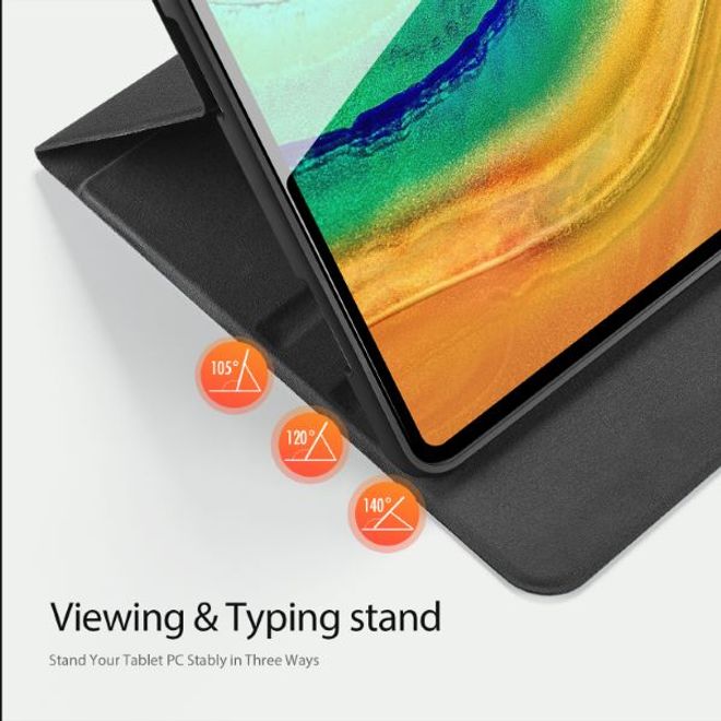 Dux Ducis - Huawei MatePad Pro 10.8 (2021 / 2019) Hülle - Leder Smart Flip Case - Domo Series - schwarz