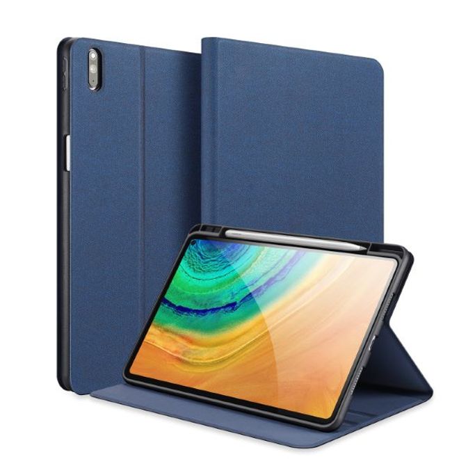 Dux Ducis - Huawei MatePad Pro 10.8 (2021 / 2019) Hülle - Leder Smart Flip Case - Domo Series - blau