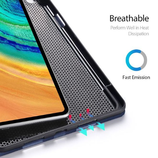 Dux Ducis - Huawei MatePad Pro 10.8 (2021 / 2019) Hülle - Leder Smart Flip Case - Domo Series - blau