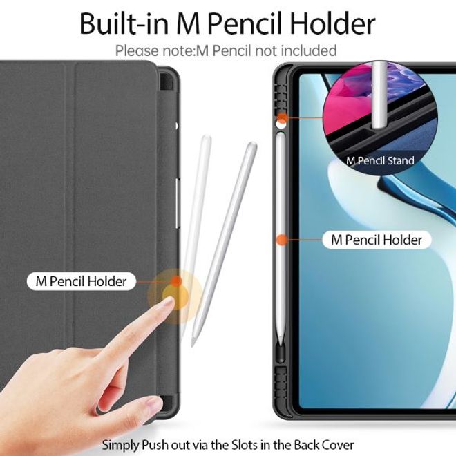 Dux Ducis - Huawei MatePad Pro 12.6 (2021) Hülle - Leder Smart Flip Case - Domo Series - schwarz