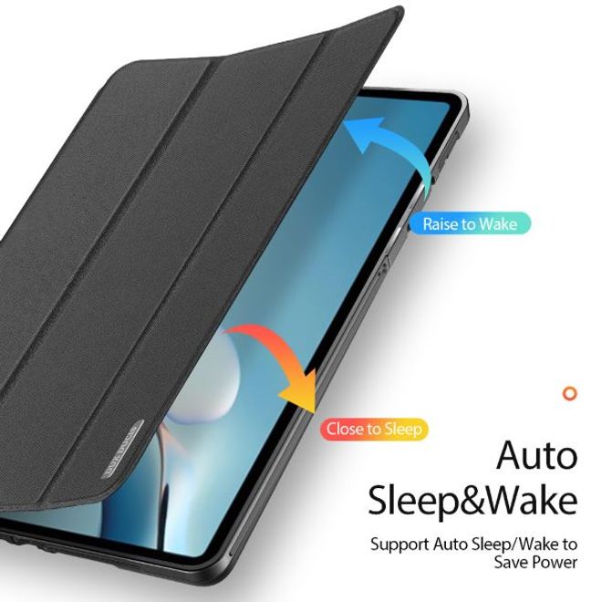 Dux Ducis - Huawei MatePad Pro 12.6 (2021) Hülle - Leder Smart Flip Case - Domo Series - schwarz