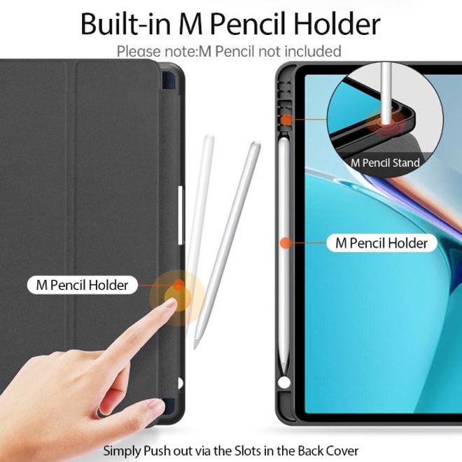 Dux Ducis - Huawei MatePad 11 (2021) Hülle - Leder Smart Flip Case - Domo Series - schwarz