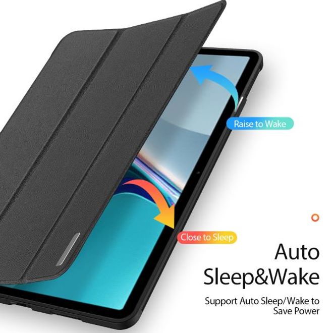 Dux Ducis - Huawei MatePad 11 (2021) Hülle - Leder Smart Flip Case - Domo Series - schwarz