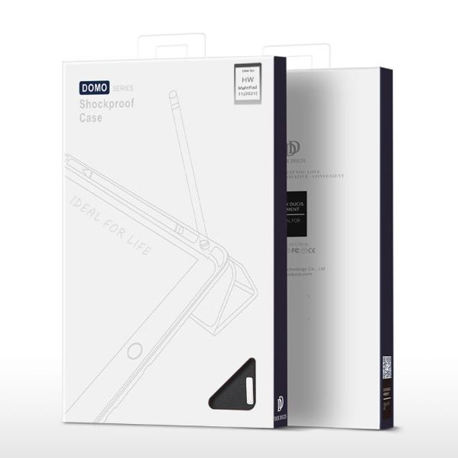Dux Ducis - Huawei MatePad 11 (2021) Hülle - Leder Smart Flip Case - Domo Series - schwarz