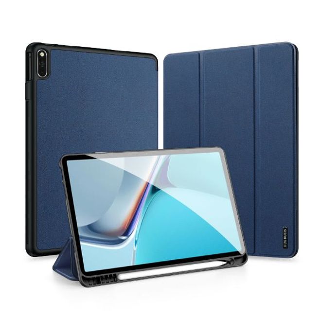 Dux Ducis - Huawei MatePad 11 (2021) Hülle - Leder Smart Flip Case - Domo Series - blau