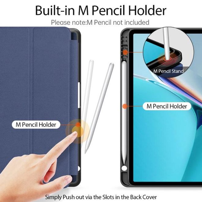 Dux Ducis - Huawei MatePad 11 (2021) Hülle - Leder Smart Flip Case - Domo Series - blau