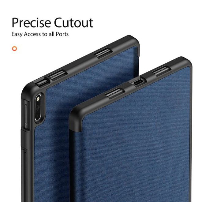 Dux Ducis - Huawei MatePad 11 (2021) Hülle - Leder Smart Flip Case - Domo Series - blau