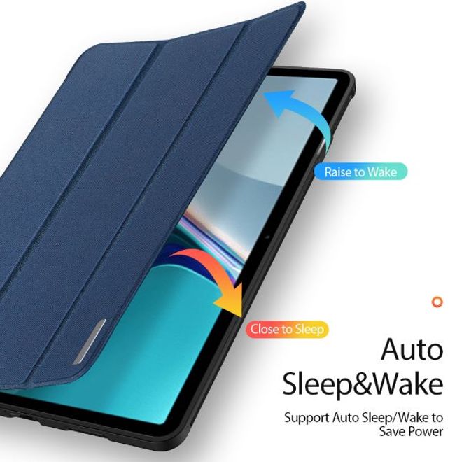 Dux Ducis - Huawei MatePad 11 (2021) Hülle - Leder Smart Flip Case - Domo Series - blau