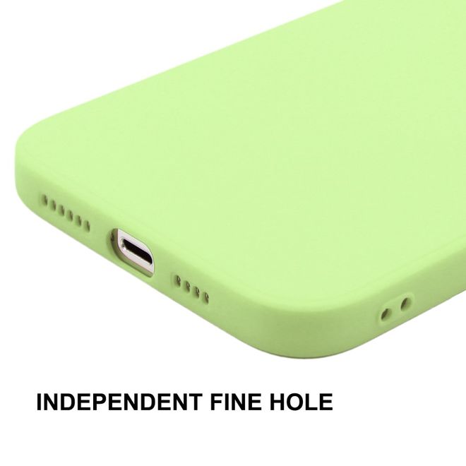 Enkay - iPhone 13 Hülle - Silikon Softcase - Solid Color Series - hellgrün