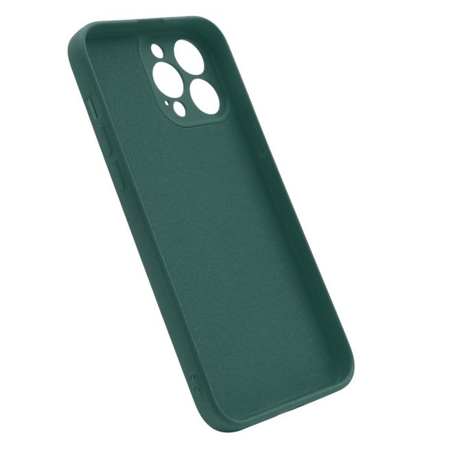 Enkay - iPhone 13 Pro Max Hülle - Silikon Softcase - Solid Color Series - dunkelblau