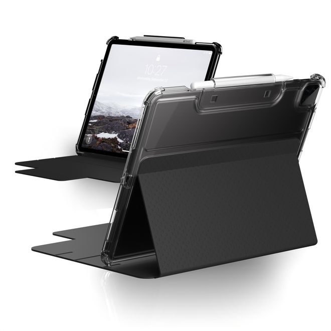 UAG - iPad Pro 12.9 (2022 / 2021) Hülle - mobiles Bookcover - Lucent Series - schwarz/grau