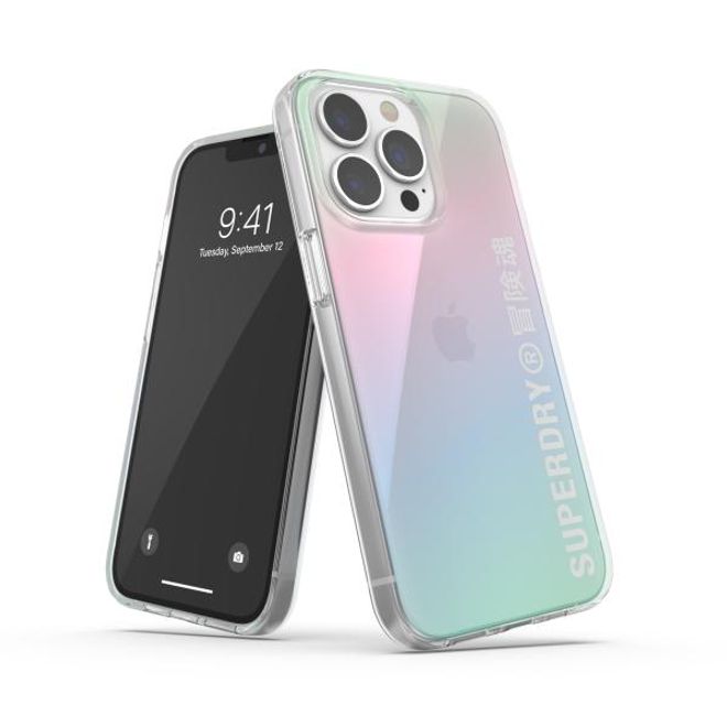 Superdry - iPhone 13 Pro / iPhone 13 Hülle - TPU Softcase - Snap Case Clear Series - mehrfarbig
