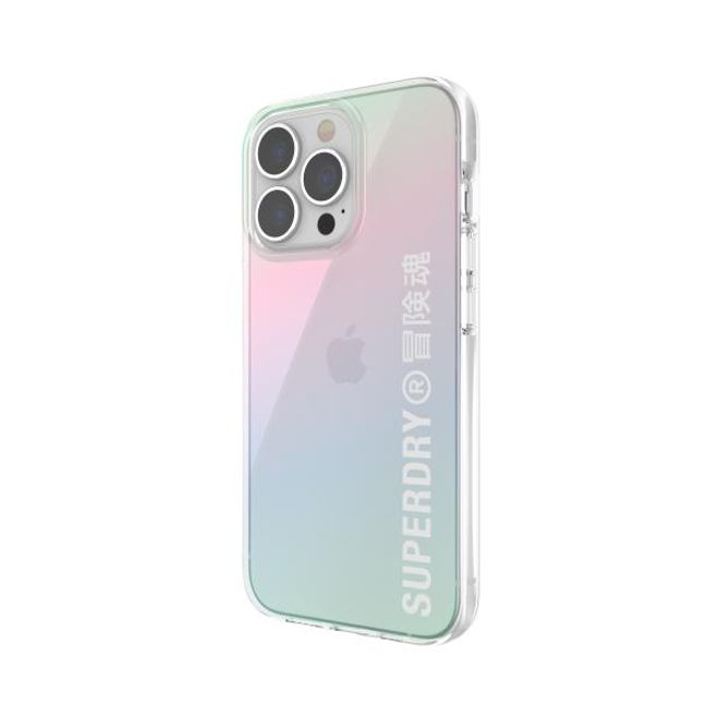 Superdry - iPhone 13 Pro / iPhone 13 Hülle - TPU Softcase - Snap Case Clear Series - mehrfarbig