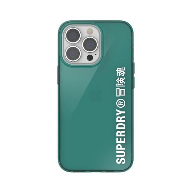 Superdry - iPhone 13 Pro / iPhone 13 Hülle - TPU Softcase - Snap Case Clear Series - grün