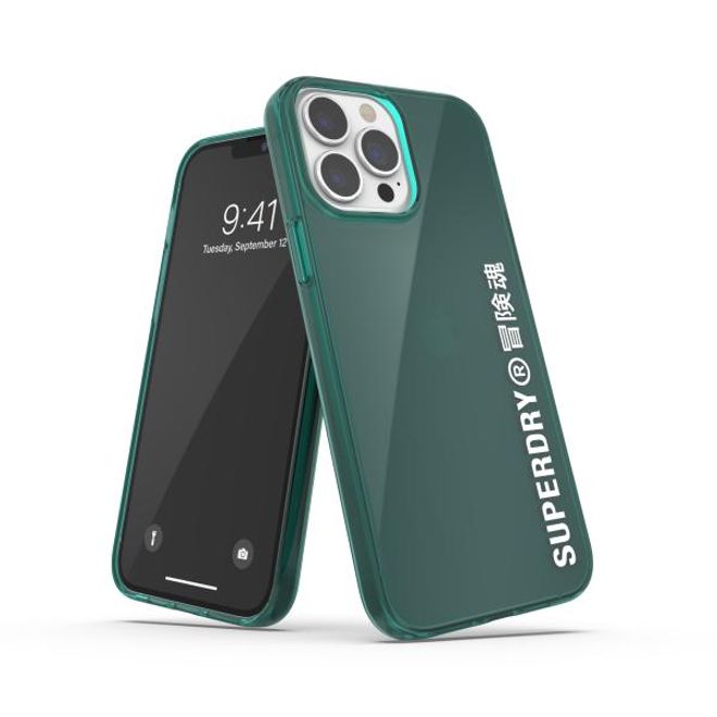 Superdry - iPhone 13 Pro Max Hülle - TPU Softcase - Snap Case Clear Series - grün