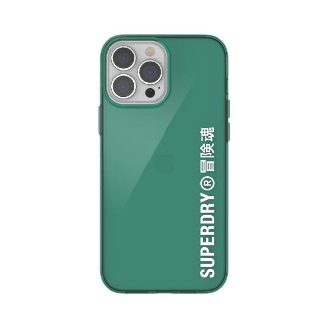 Superdry - iPhone 13 Pro Max Hülle - TPU Softcase - Snap Case Clear Series - grün
